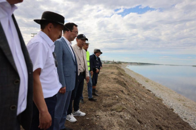 В Верхневилюйске завершены берегоукрепительные работы реки Вилюй / ЯСИА   