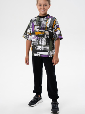 Комплект трикотажный для мальчиков: фуфайка (футболка), брюки