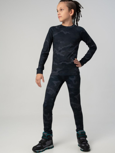 Термокомплект трикот. для мальчиков: фуфайка (футболка) с длин. рук, брюки для эпизод. использования