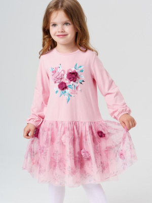 Платье трикотажное для девочек