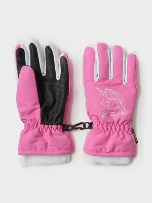 Перчатки текстильные для девочек