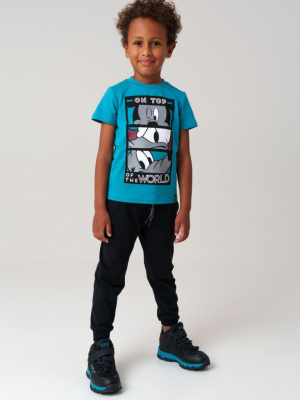 Комплект трикотажный для мальчиков: фуфайка (футболка с длинными рукавами), брюки