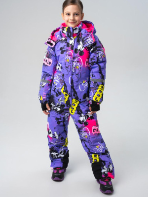 Комбинезон текстильный с полиуретановым покрытием для девочек