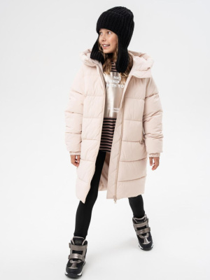 Пальто текстильное с полиуретановым покрытием для девочек