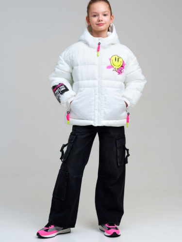 Куртка текстильная с полиуретановым покрытием для девочек