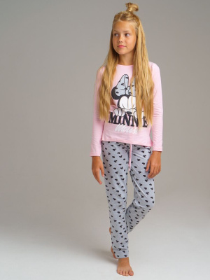 Комплект с принтом Disney для девочки: лонгслив, брюки