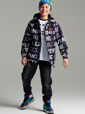 Куртка текстильная с полиуретановым покрытием для мальчиков (ветровка)