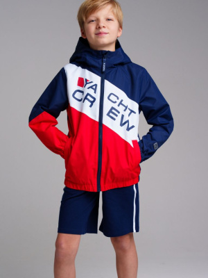 Куртка текстильная с полиуретановым покрытием для мальчиков (ветровка)