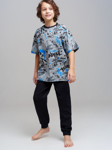 Комплект трикотажный для мальчиков: фуфайка (футболка), брюки