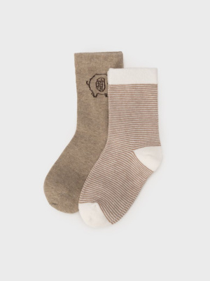 Носки детские трикотажные для мальчиков, 2 пары в комплекте