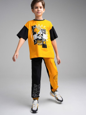 Комплект трикотажный для мальчиков: фуфайка (футболка), брюки