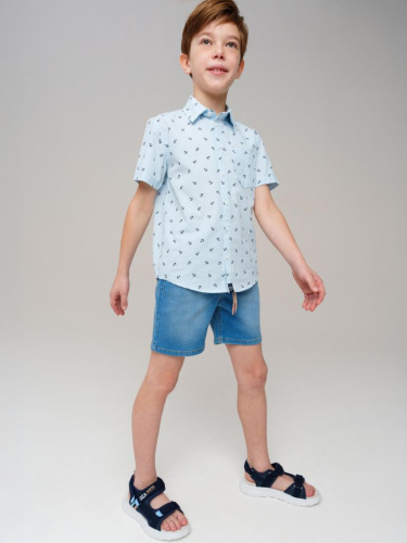 Шорты текстильные джинсовые для мальчиков