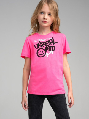 Фуфайка трикотажная для девочек (футболка)