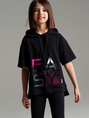 Фуфайка трикотажная для девочек (футболка)