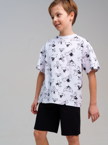 Комплект трикотажный для мальчиков: фуфайка (футболка), шорты