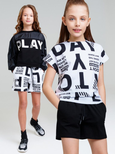 Шорты трикотажные для девочек, 2 шт в комплекте