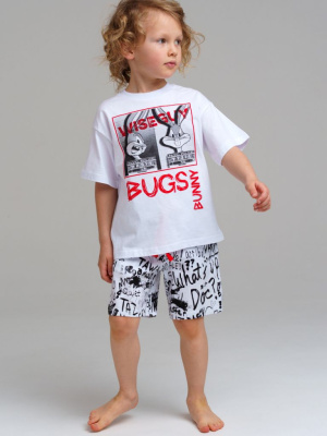 Комплект трикотажный для мальчиков: фуфайка (футболка), шорты