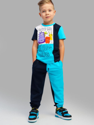 Комплект трикотажный для мальчиков: фуфайка (футболка), брюки