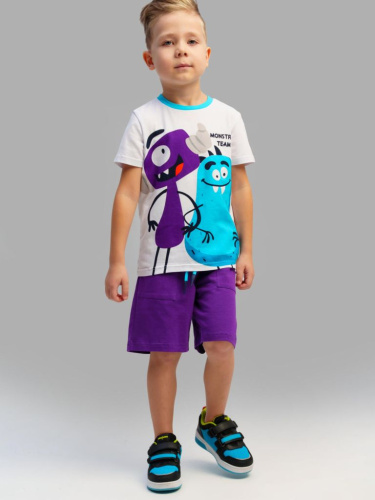 Комплект трикотажный для мальчиков: фуфайка (футболка), шорты