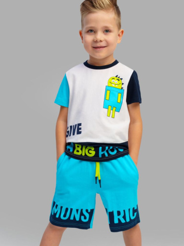 Комплект трикотажный для мальчиков: фуфайка (футболка), шорты