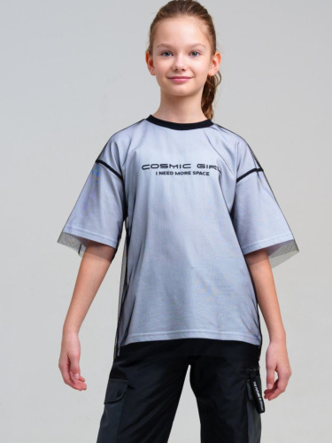 Фуфайка трикотажная для девочек (футболка)