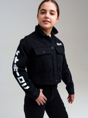 Куртка текстильная джинсовая для девочек
