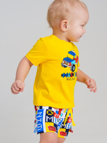 Комплект детский трикотажный для мальчиков: фуфайка (футболка), шорты