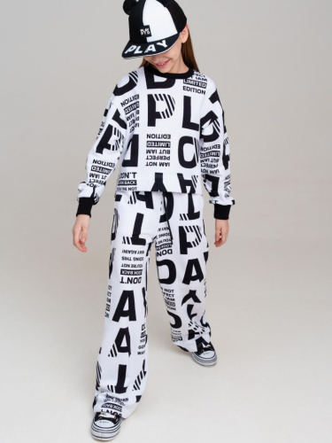 Комплект трикотажный для девочек: толстовка, брюки