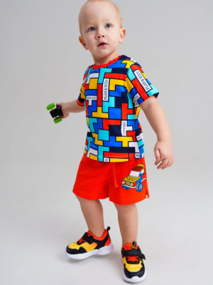 Комплект детский трикотажный для мальчиков: фуфайка (футболка), шорты