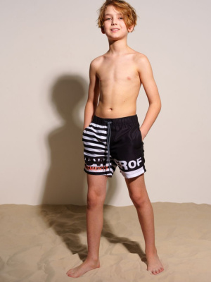 Шорты текстильные плавательные для мальчиков, средней длины