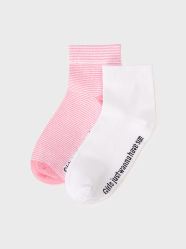 Носки трикотажные для девочек, 2 пары в комплекте