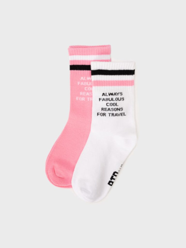 Носки трикотажные для девочек, 2 пары в комплекте