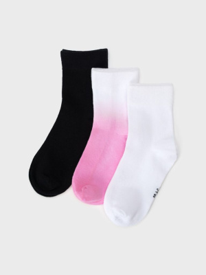 Носки трикотажные для девочек, 3 пары в комплекте