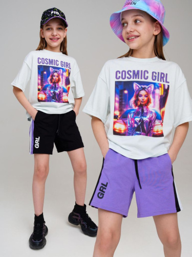 Шорты трикотажные для девочек, 2 шт в комплекте