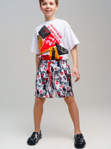 Шорты текстильные плавательные для мальчиков, длинные