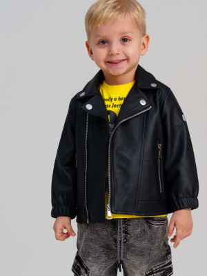 Куртка детская кожаная для мальчиков
