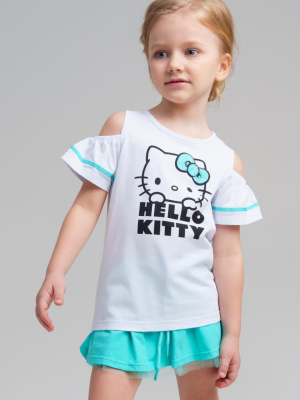 Фуфайка трикотажная для девочек (футболка)