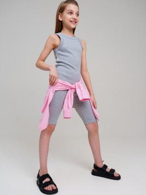 Комплект трикотажный для девочек: топ, брюки (легинсы)