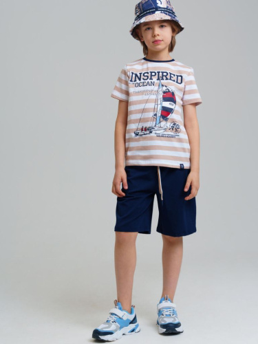 Комплект трикотажный для мальчиков: фуфайка (футболка), шорты