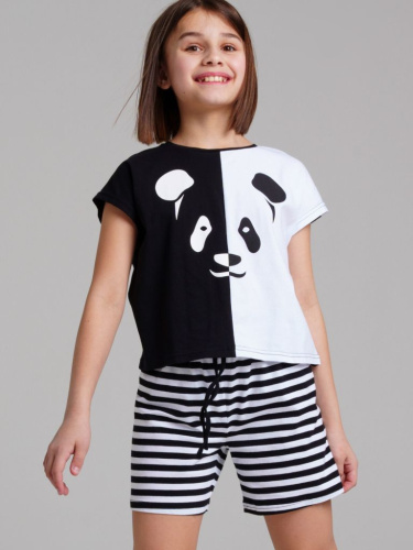 Фуфайка трикотажная для девочек (футболка)