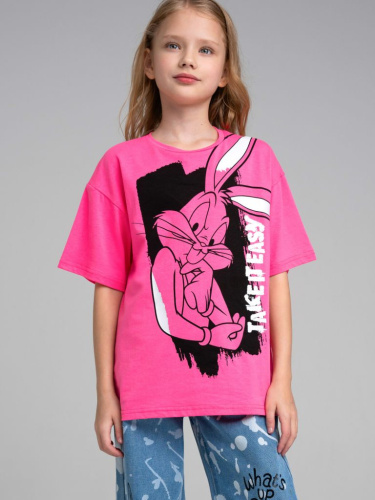 Фуфайка трикотажная для девочек (футболка)