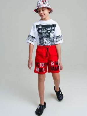 Шорты текстильные плавательные для мальчиков, длинные