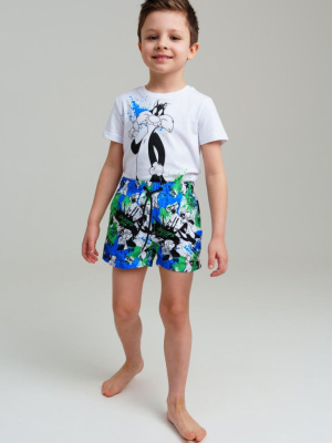 Шорты текстильные плавательные для мальчиков, средней длины