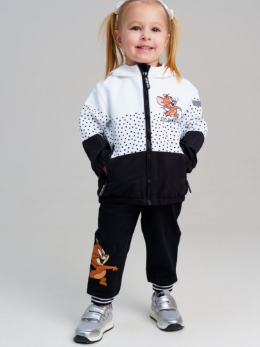 Куртка детская текстильная с полиуретановым покрытием для девочек (ветровка)