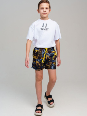 Шорты текстильные плавательные для мальчиков, средней длины