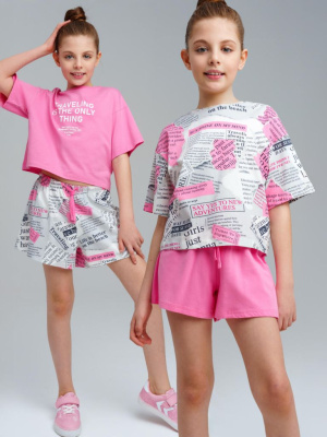 Шорты трикотажные для девочек, 2 шт в комплекте