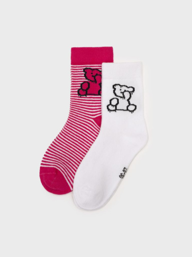 Носки трикотажные для девочек, 2 пары в комплекте