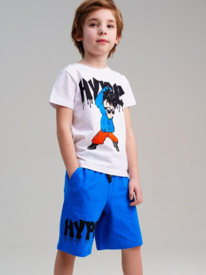 Комплект трикотажный для мальчиков: фуфайка (футболка), шорты