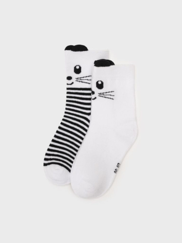 Носки трикотажные для девочек, 2 пары в комплекте