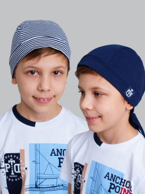 Бандана трикотажная для мальчиков, 2 шт в комплекте